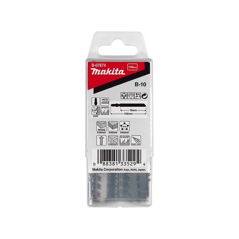 Makita 100x listova za ubodnu pilu 76 mm HCS B-07674