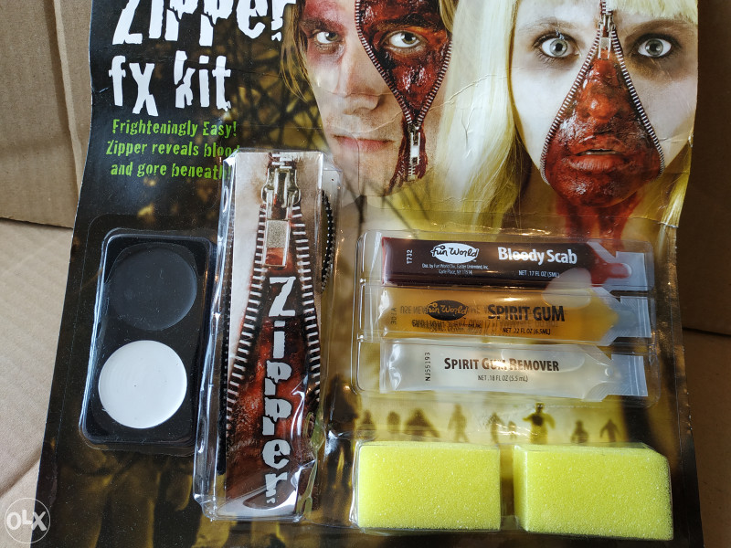 Zipper makeup maska