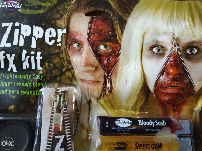 Zipper makeup maska
