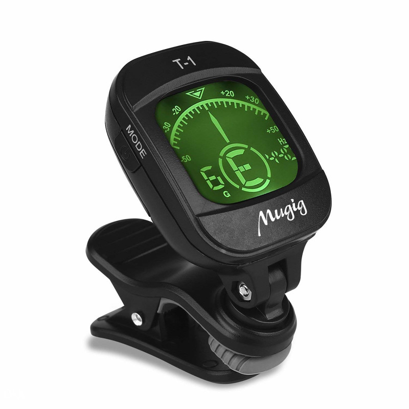 Mugig Clip-on Stimmgerät / Tuner für Gitarre, Ukulele,